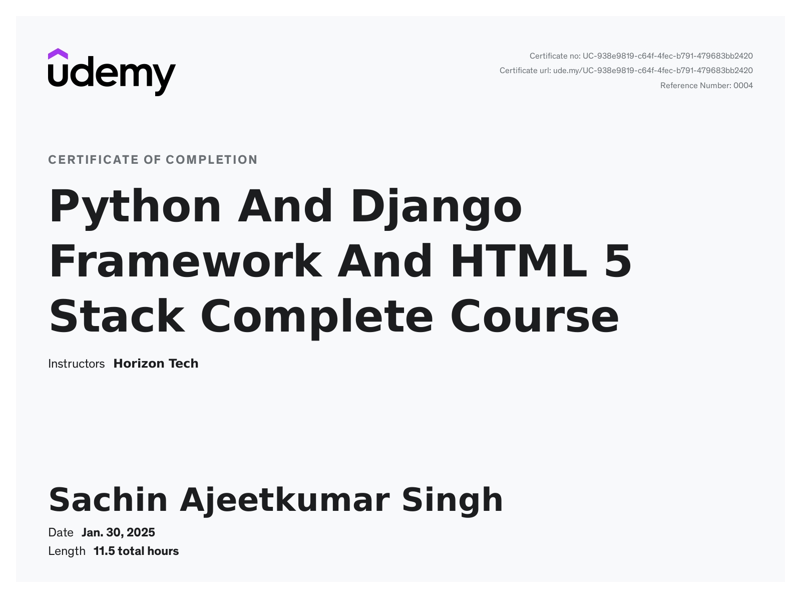 Django and HTML5 Stack