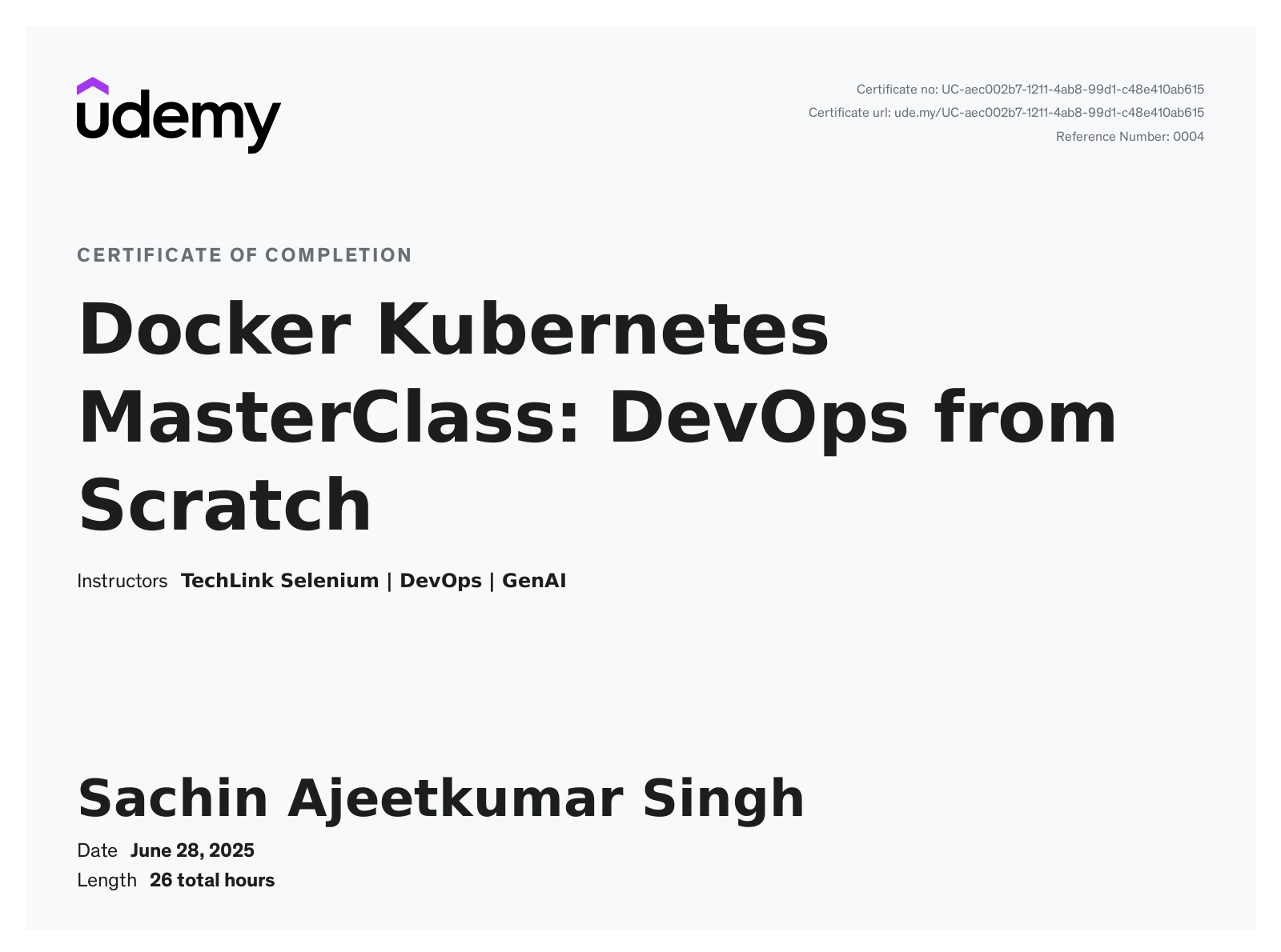 Docker Kubernetes MasterClass