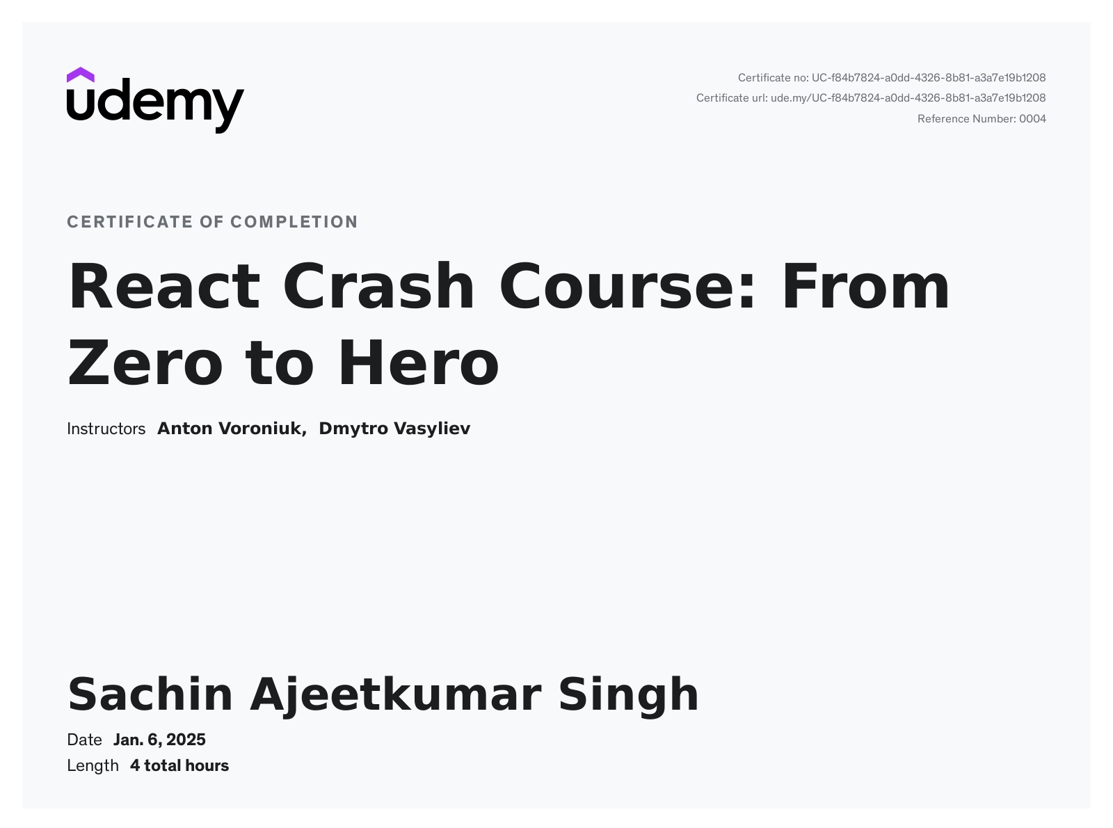 React Crash Course